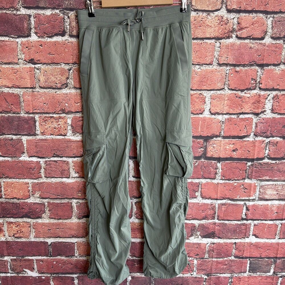 Lululemon Dance Studio Relaxed-Fit Mid-Rise Cargo Pants Army Green Size S